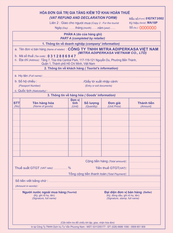 Bán hóa đơn đỏ HCM 25