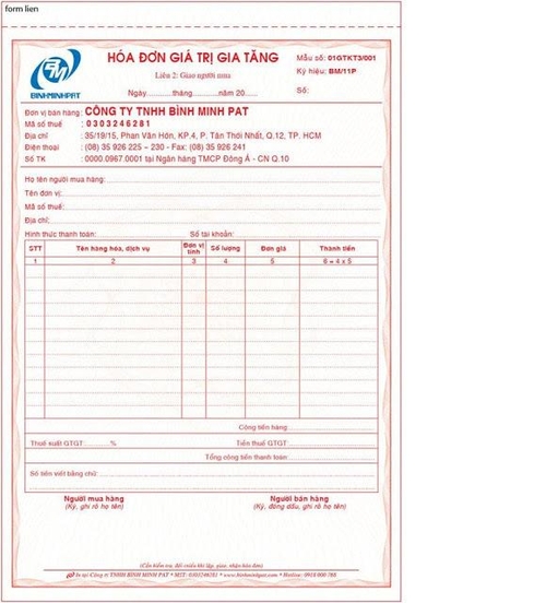 Giới thiệu nơi cung cấp hóa đơn ăn uống nhanh, đáng tin cậy