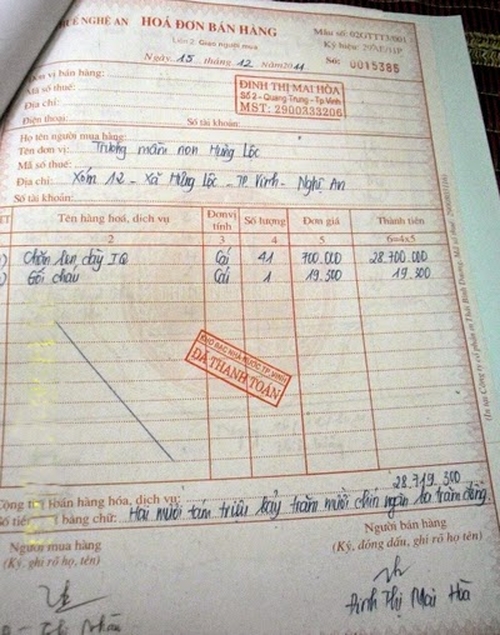 Dịch vụ ghi hóa đơn đỏ uy tín