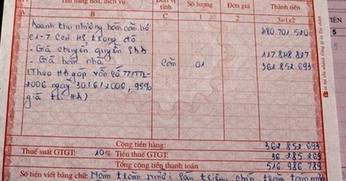 nhu cầu mua hóa đơn giá trị gia tăng