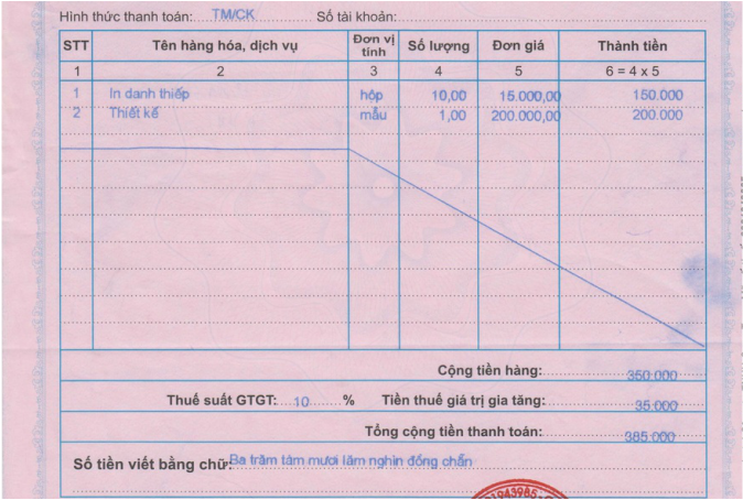 dịch vụ xuất hóa đơn đỏ hcm